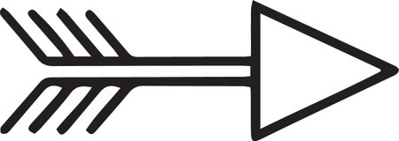 Arrow icon isolated on white background. Direction sign. Vector Illustration