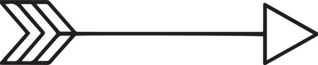 Arrow icon isolated on white background. Pointer symbol. Vector Illustration