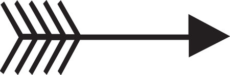 An arrow icon isolated on white background. Vector illustration. Eps 10.