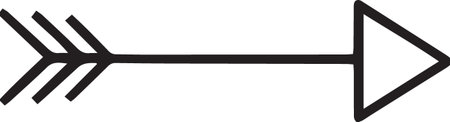 Arrow icon isolated on white background. Pointer symbol. Vector Illustration