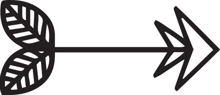Arrow icon isolated on white background. Direction sign. Navigation symbol. Vector Illustration