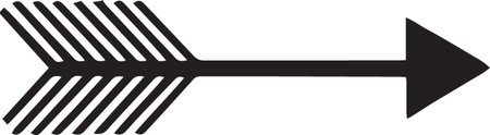 Arrow icon isolated on white background. Pointer symbol. Vector illustration