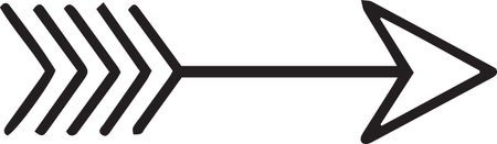 Arrow icon isolated on white background. Pointer symbol. Vector Illustration