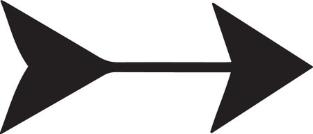 Arrow icon isolated on white background. Pointer symbol. Vector Illustration