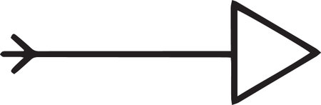 Arrow icon isolated on white background. Pointer symbol. Vector Illustration