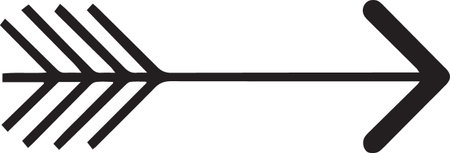 Arrow icon isolated on white background. Pointer symbol. Vector Illustration