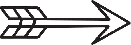 Arrow icon isolated on white background. Pointer symbol. Vector Illustration
