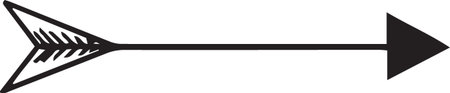 Arrow icon isolated on white background. Pointer symbol. Vector Illustration