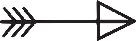 Arrow icon isolated on white background. Vector illustration. Eps 10.