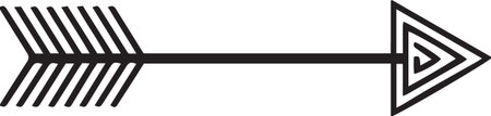 Arrow icon isolated on white background. Pointer symbol. Vector illustration