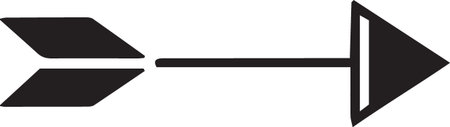 Arrow icon isolated on white background. Pointer symbol. Vector Illustration