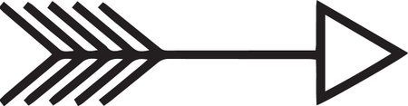 Arrow icon isolated on white background. Pointer symbol. Vector Illustration