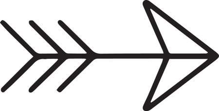 Black line Arrow icon isolated on white background. Direction Arrowhead symbol. Navigation pointer...