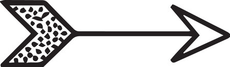 Arrow icon isolated on white background. Pointer symbol. Vector Illustration