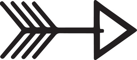 Arrow sign icon isolated on white background. Pointer symbol.