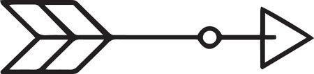 Black line Windscreen wiper icon isolated on white background. Vector Illustration