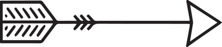 Arrow icon isolated on white background. Navigation symbol. Vector Illustration