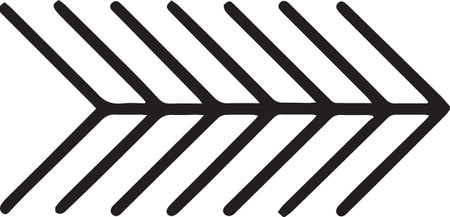 Black line Windscreen wiper icon isolated on white background. Vector Illustrationのイラスト素材