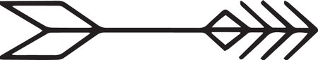 Arrow icon isolated on white background. Vector illustration. Eps 10.