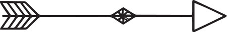 Illustration of an arrow on a white background. Vector illustration.