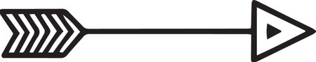 Arrow icon isolated on white background. Pointer symbol. Vector Illustration