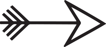 Arrow icon isolated on white background. Direction sign. Vector Illustration