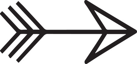 Arrow icon isolated on white background. Pointer symbol. Vector Illustration