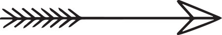 Vector Navigation Left Arrow Silhouette and outline Icon
