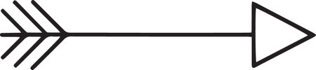 Arrow icon isolated on white background. Pointer symbol. Vector illustration