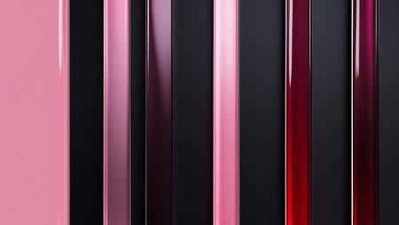 Abstract background of black and red stripes. 3d rendering, 3d illustration.の素材