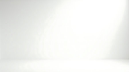 White studio background with spotlight. 3d render, 3d illustrationの素材