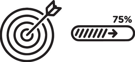 Target Goal Bullseye Achievement Percentage Icon
