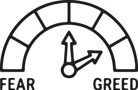 Fear Greed Index Gauge Meter Sentiment Icon