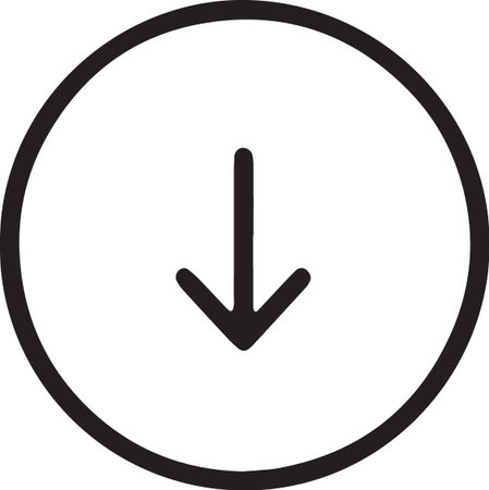 Downward trending arrow representing loss and market decline