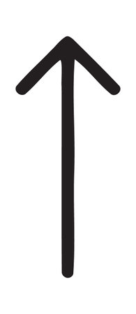 Simple upward pointing arrow for general business growth and progress