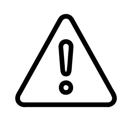 Warning triangle alert icon with exclamation mark for danger or errorのイラスト素材