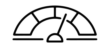 Speedometer performance gauge for system efficiency monitoring