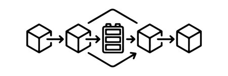 Blockchain energy network with connected batteries and data blocks