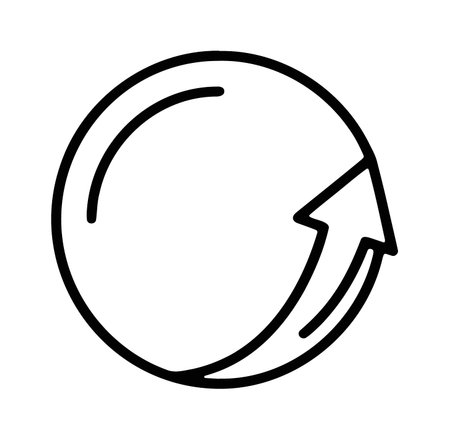 Global growth icon with globe and upward movement arrow