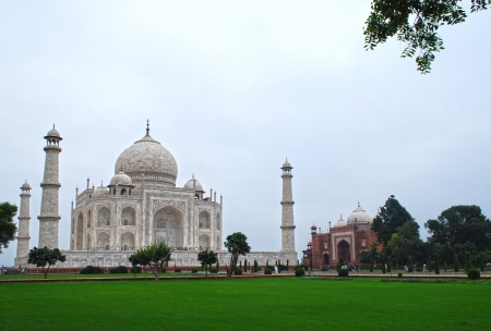 Taj Mahal Backyardの写真素材