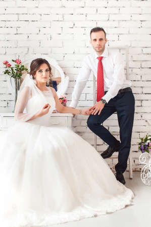 bride in a chairの写真素材