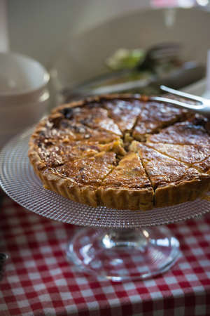 crunchy freshly baked layered meat pieの写真素材