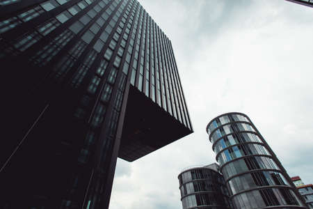DUSSELDORF, GERMANY - June 2017: Exterior of the luxury Hyatt regency hotel.のeditorial素材
