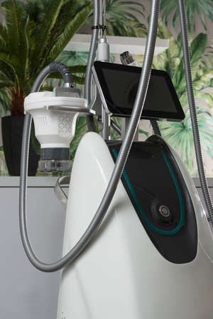 modern device for vacuum roller massage. Vacuum roller systemsの写真素材