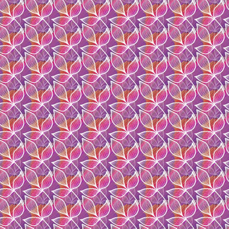 White petals line art pattern on colourful backgroundの写真素材