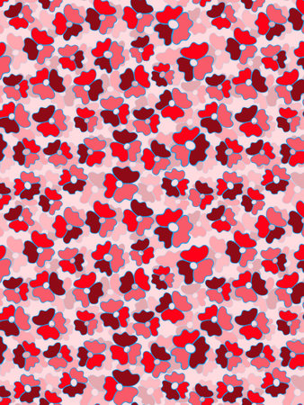 Flower pattern with beautiful coloursの写真素材