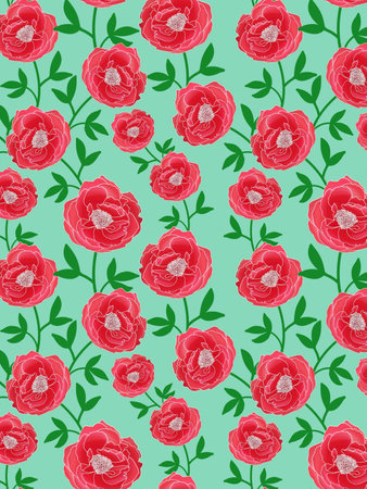 Flower pattern with beautiful coloursの写真素材