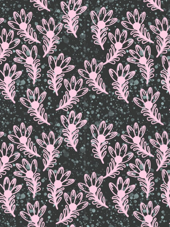 Light pink floral seamless patternの写真素材