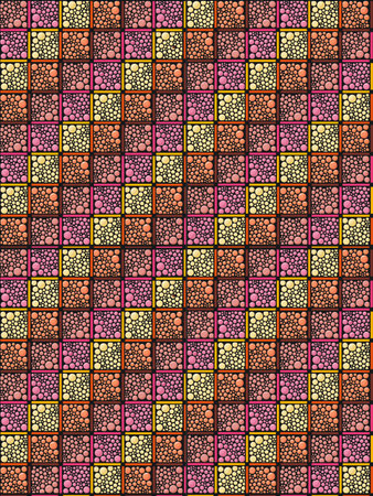 Seamless vector pattern. Colorful geometrical background with hand drawn decorative tribal elements. Print with ethnic, folk, traditional motifs. Graphic vector illustration.の写真素材