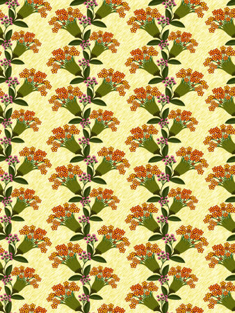 <p>Seamless pattern with decorative flowers. Floral background. Vector illustration.</p>の写真素材